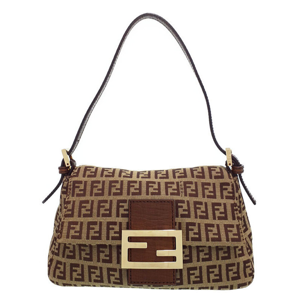 Fendi Zucchino Shoulder Mamma Bag Semi Bucket - Picture 2 of 9
